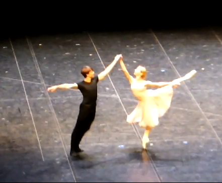 Nutcracker Rehearsal on stage