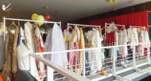 costumes on racks at the opening of the ballet season 2016/2017 at Staatsballett Berlin